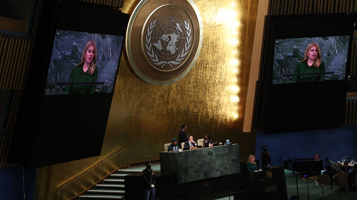 Demokratický svět musí být hlasem Ukrajiny, řekla Čaputová v OSN